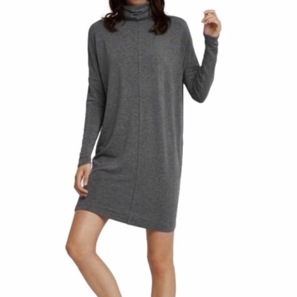 Kit and Ace Gray Turtleneck Dress